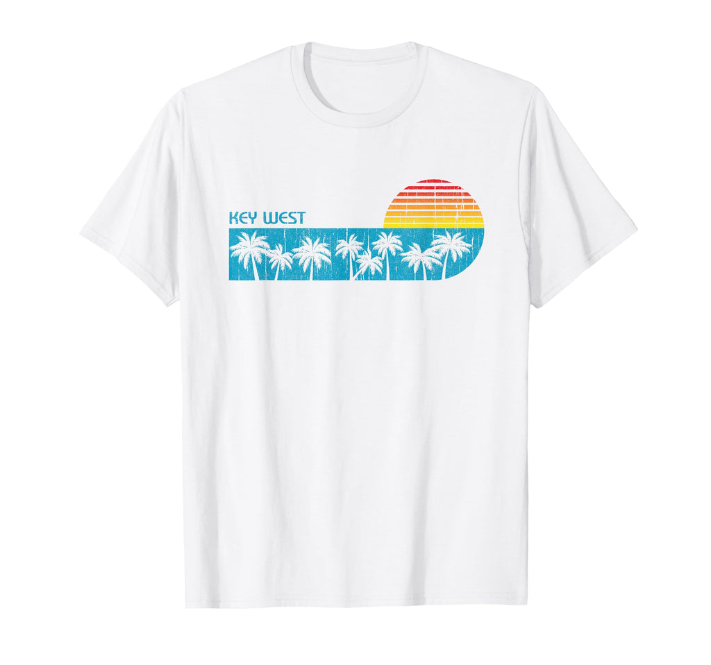 Key West Florida Beach Palm Trees 70 T-Shirt - Casual Everyday Wear Unisex - T-Shirt, Sweatshirt, Hoodie