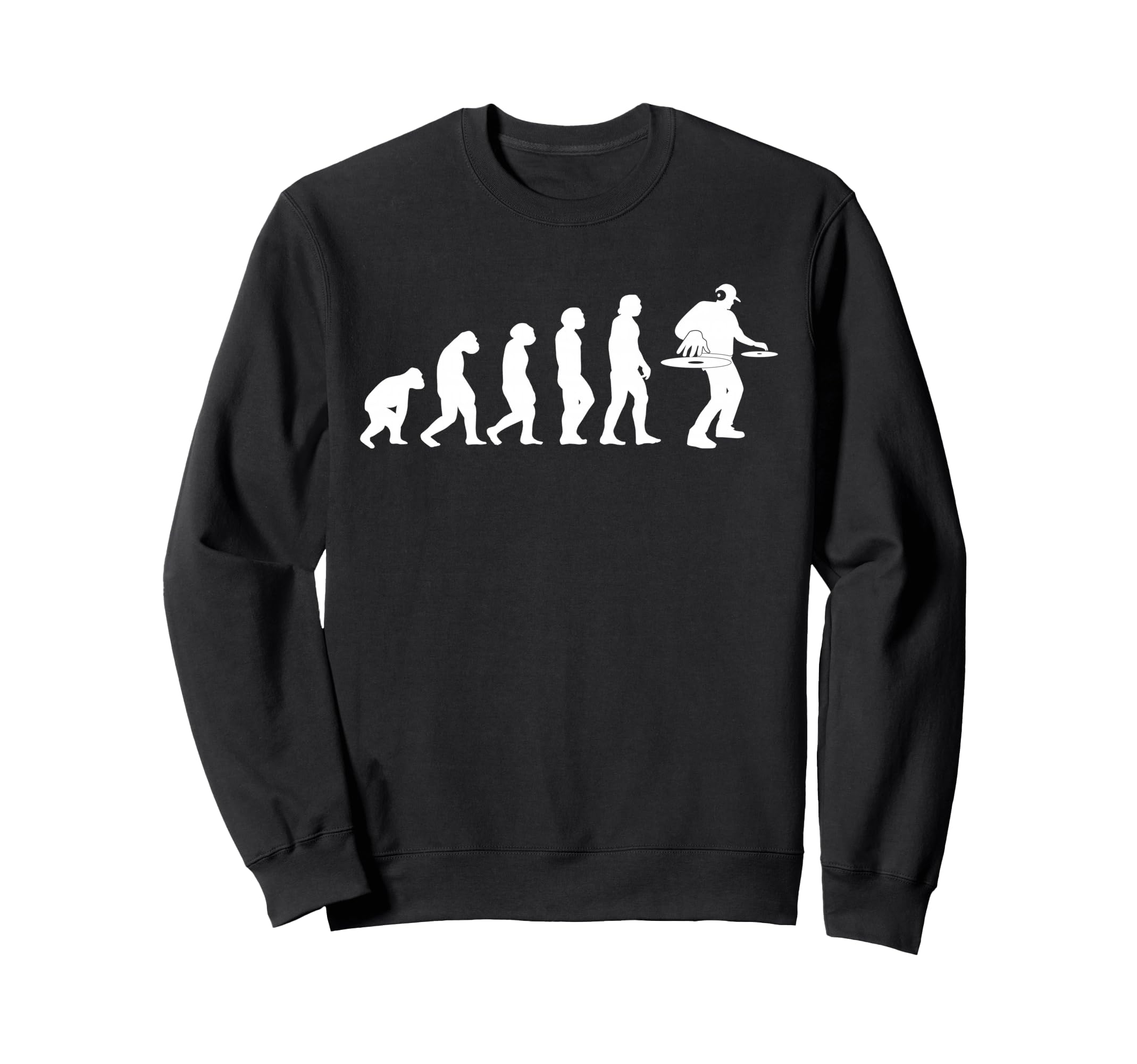 80S Music Disk Jockey Dj Vinyl Sweatshirt - Fun Novelty Design Men Women - T-Shirt, Sweatshirt, Hoodie