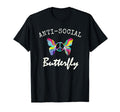 Anti Social Butterfly Peace Sign T-Shirt - Streetwear Style for Adults - T-Shirt, Sweatshirt, Hoodie
