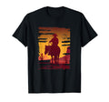 Saddle Western Cowboy Western Sunset T-Shirt - Minimalist Print Unisex - T-Shirt, Sweatshirt, Hoodie