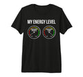 Car Enthusiast My Energy Level Funny Car T-Shirt - Minimalist Print Unisex - T-Shirt, Sweatshirt, Hoodie