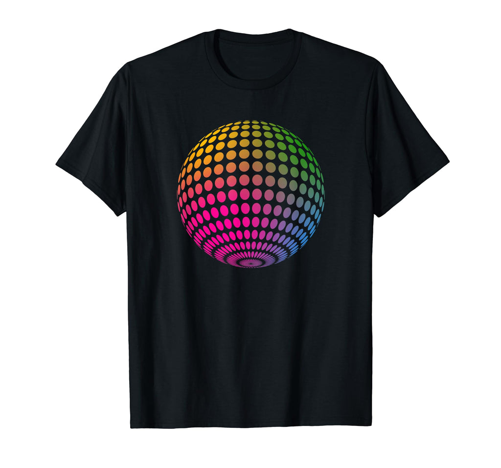 Funky Disco Ball Optical T-Shirt - Novelty Apparel Unisex - T-Shirt, Sweatshirt, Hoodie