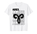 Aries Zodiac Typography Astrology T-Shirt - Trendy Graphic Unisex - T-Shirt, Sweatshirt, Hoodie
