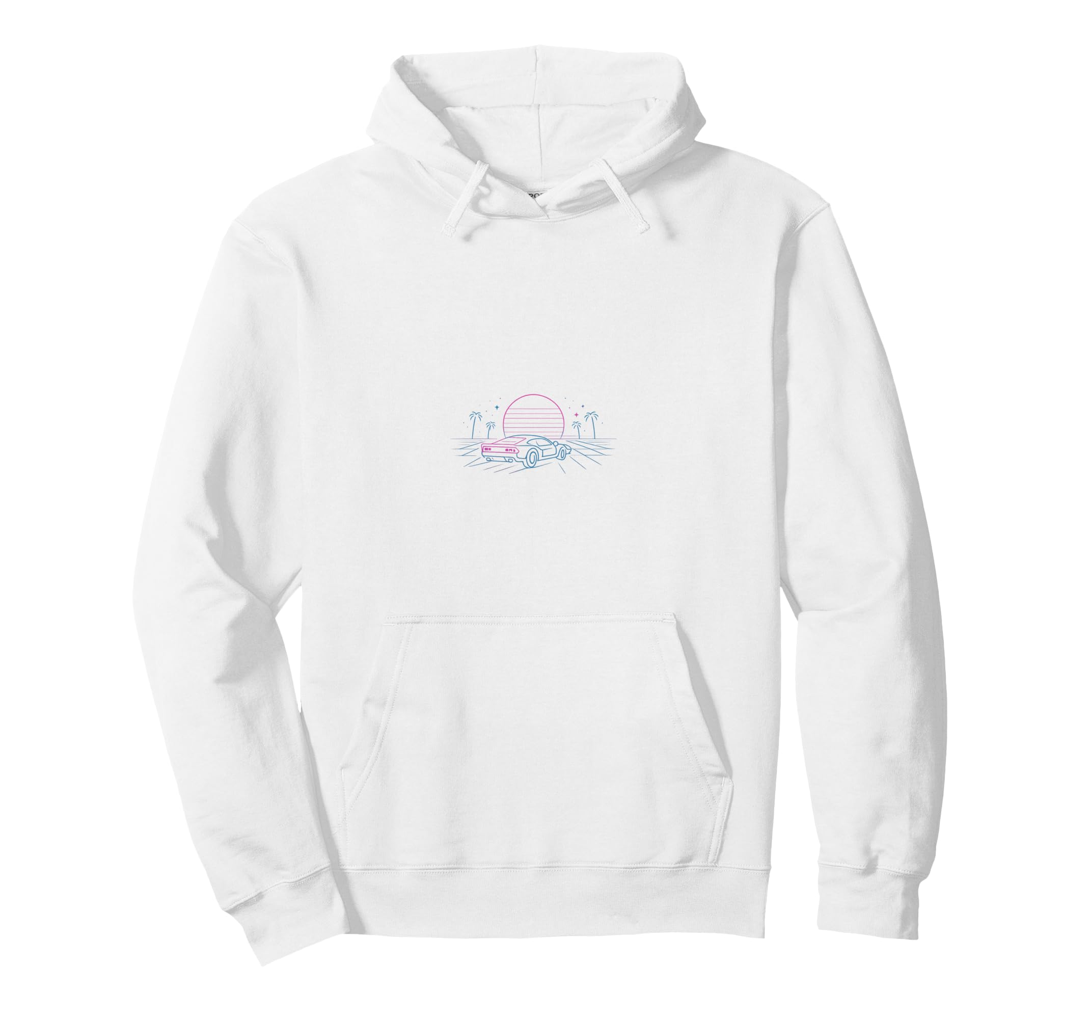 80S Synthwave Hoodie - Fun Novelty Design for Adults - T-Shirt, Sweatshirt, Hoodie
