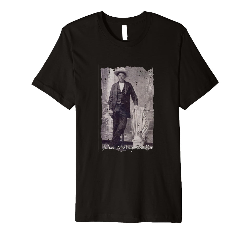 Outlaws John Wesley Hardin T-Shirt - Minimalist Print Men Women - T-Shirt, Sweatshirt, Hoodie