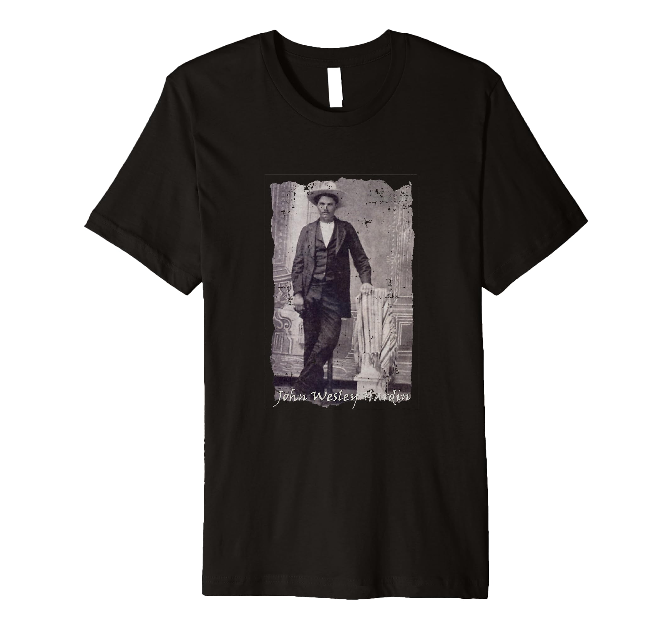 Outlaws John Wesley Hardin T-Shirt - Minimalist Print Men Women - T-Shirt, Sweatshirt, Hoodie