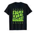 Fight Stigma Mental Health Awareness T-Shirt - Custom Art Print Men Women - T-Shirt, Sweatshirt, Hoodie