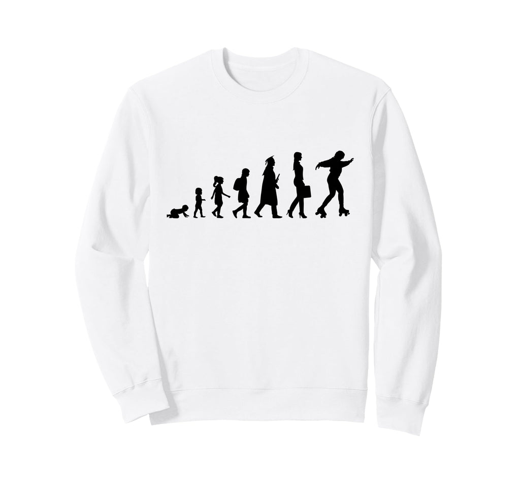 Evolution Roller Skating Sweatshirt - Casual Everyday Wear for Adults - T-Shirt, Sweatshirt, Hoodie