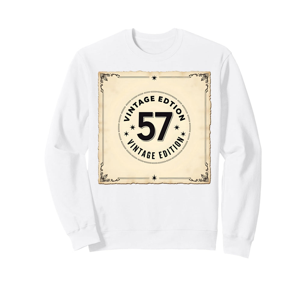57 Birthday Gift Nostalgia Present Sweatshirt - Graphic Print Men Women - T-Shirt, Sweatshirt, Hoodie