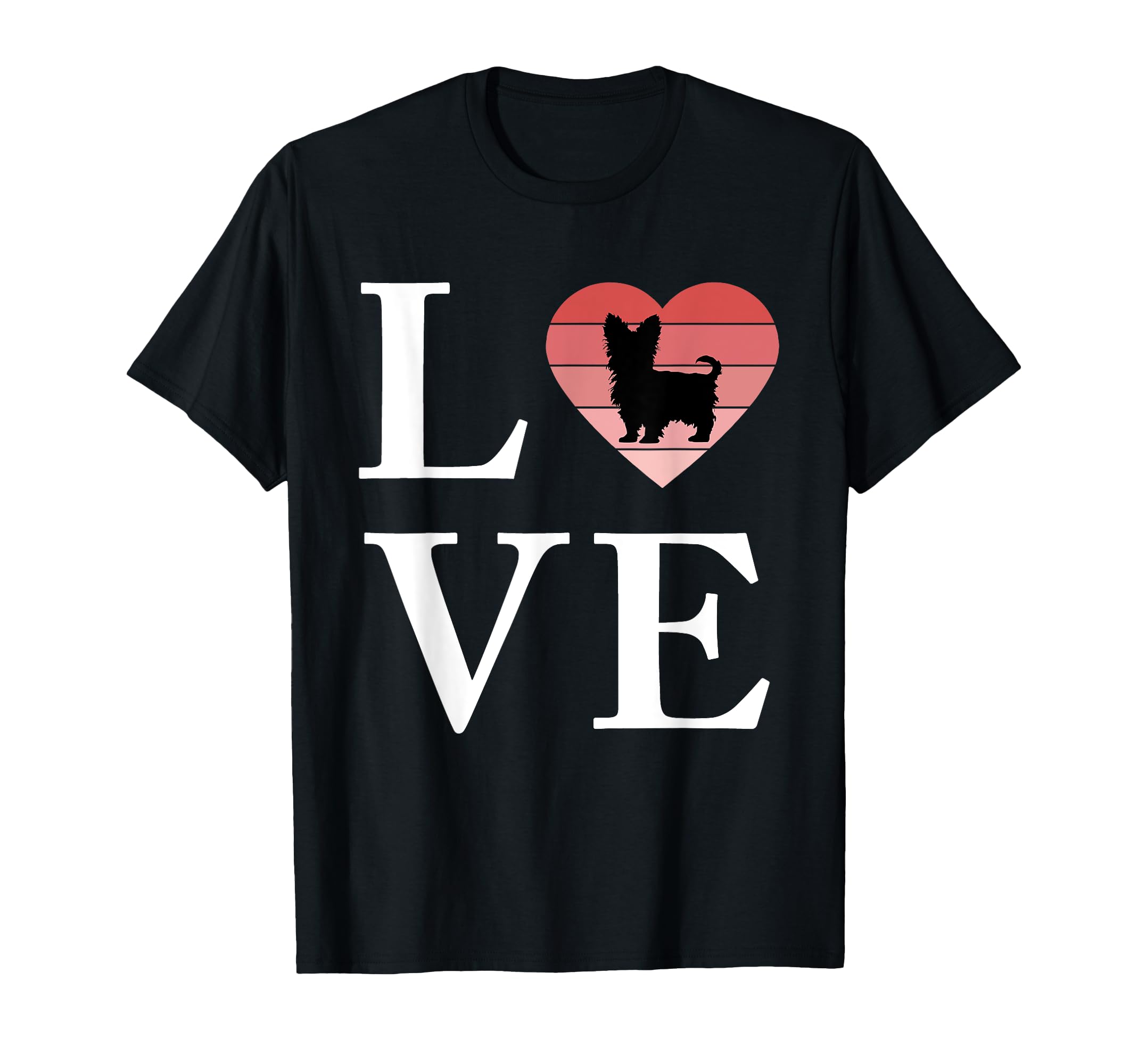 Dog Breed Yorkshire Terrier Word Love T-Shirt - Graphic Print Men Women - T-Shirt, Sweatshirt, Hoodie