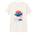 80S Synthwave Tri Blend T-Shirt - Fun Novelty Design Men Women - T-Shirt, Sweatshirt, Hoodie