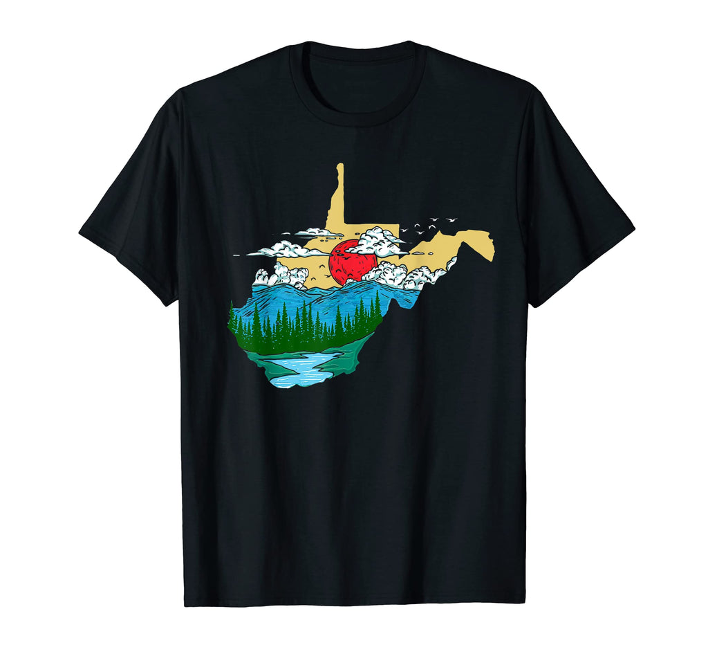 West Virginia Pride Outdoors Nature T-Shirt - Minimalist Print for Adults - T-Shirt, Sweatshirt, Hoodie