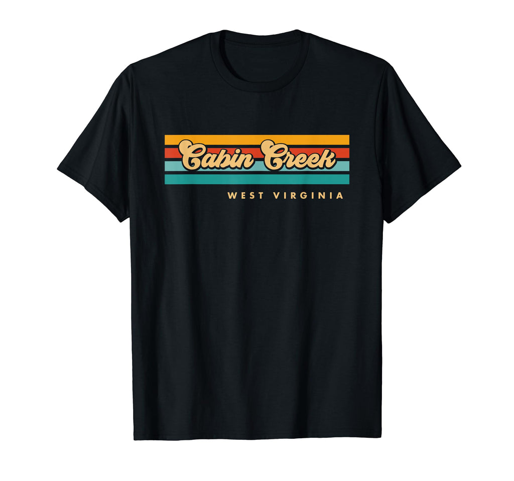 Sunset Stripes Cabin Creek West T-Shirt - Fun Novelty Design Men Women - T-Shirt, Sweatshirt, Hoodie