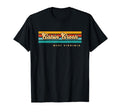 Sunset Stripes Cabin Creek West T-Shirt - Fun Novelty Design Men Women - T-Shirt, Sweatshirt, Hoodie