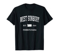 West Sunbury Pennsylvania Pa Athletic T-Shirt - Custom Art Print Men Women - T-Shirt, Sweatshirt, Hoodie