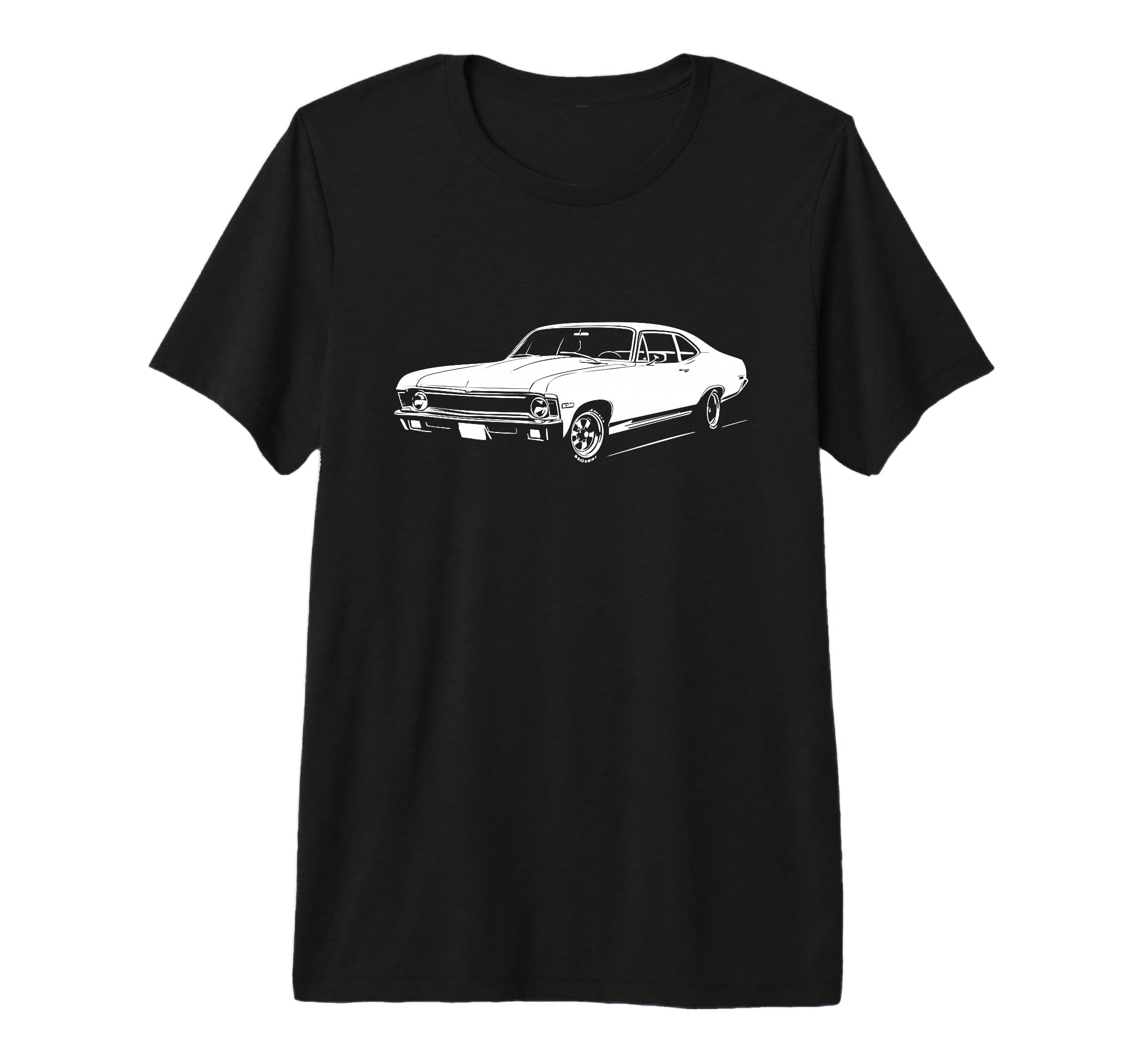 1970 70 Nova Ss Old School Silhouette T-Shirt - Unique Graphic Men Women - T-Shirt, Sweatshirt, Hoodie