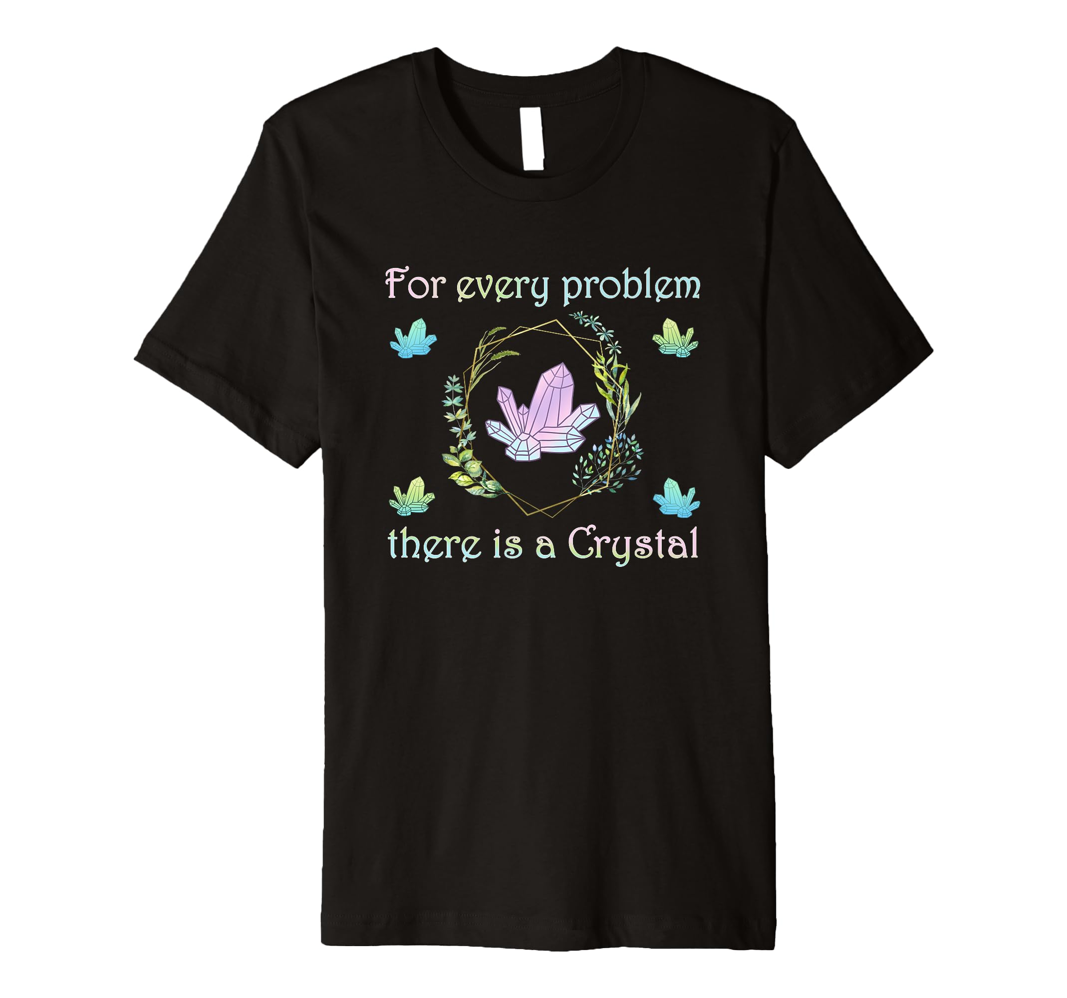 Healing Crystals Spiritual Energy Yoga T-Shirt - Minimalist Print Unisex - T-Shirt, Sweatshirt, Hoodie