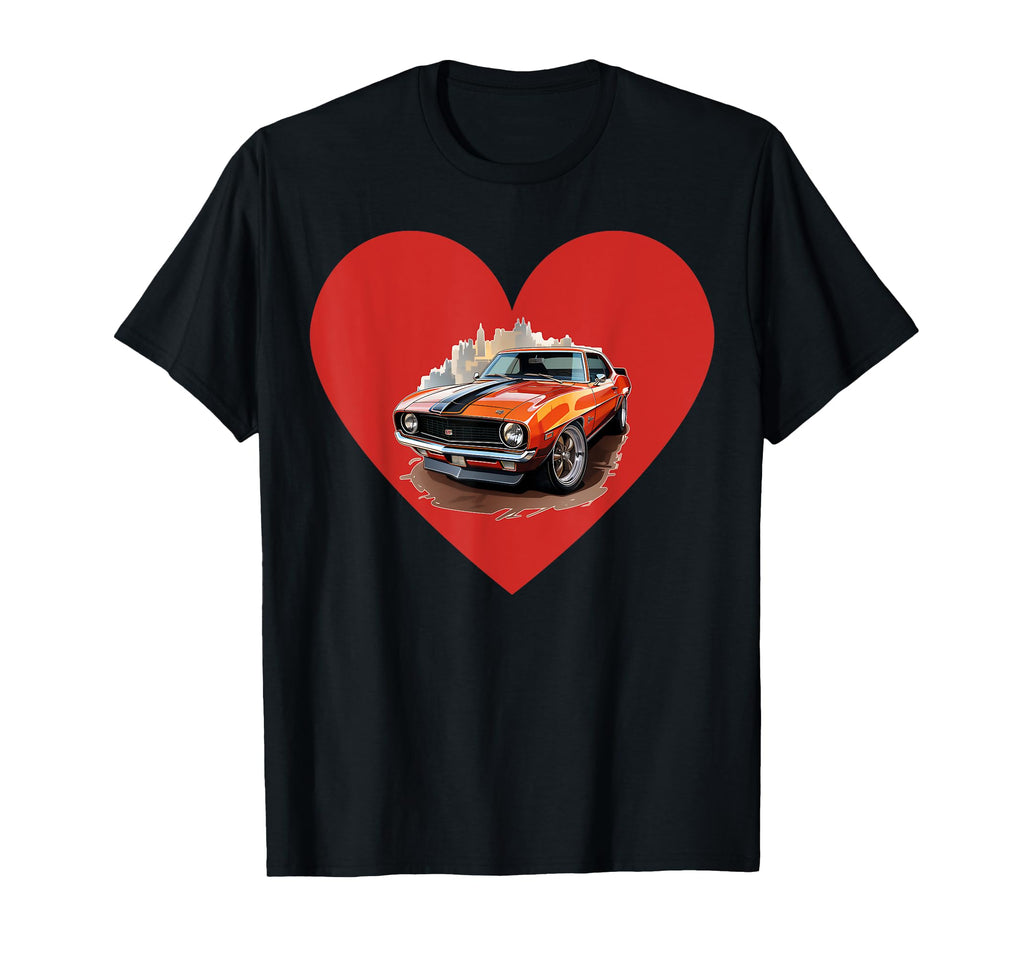 I Heart American Muscle Cars I Love T-Shirt - Fun Novelty Design Unisex - T-Shirt, Sweatshirt, Hoodie