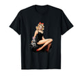 Pinup Bunny Rabbit Pin Up T-Shirt - Unique Graphic for Adults - T-Shirt, Sweatshirt, Hoodie