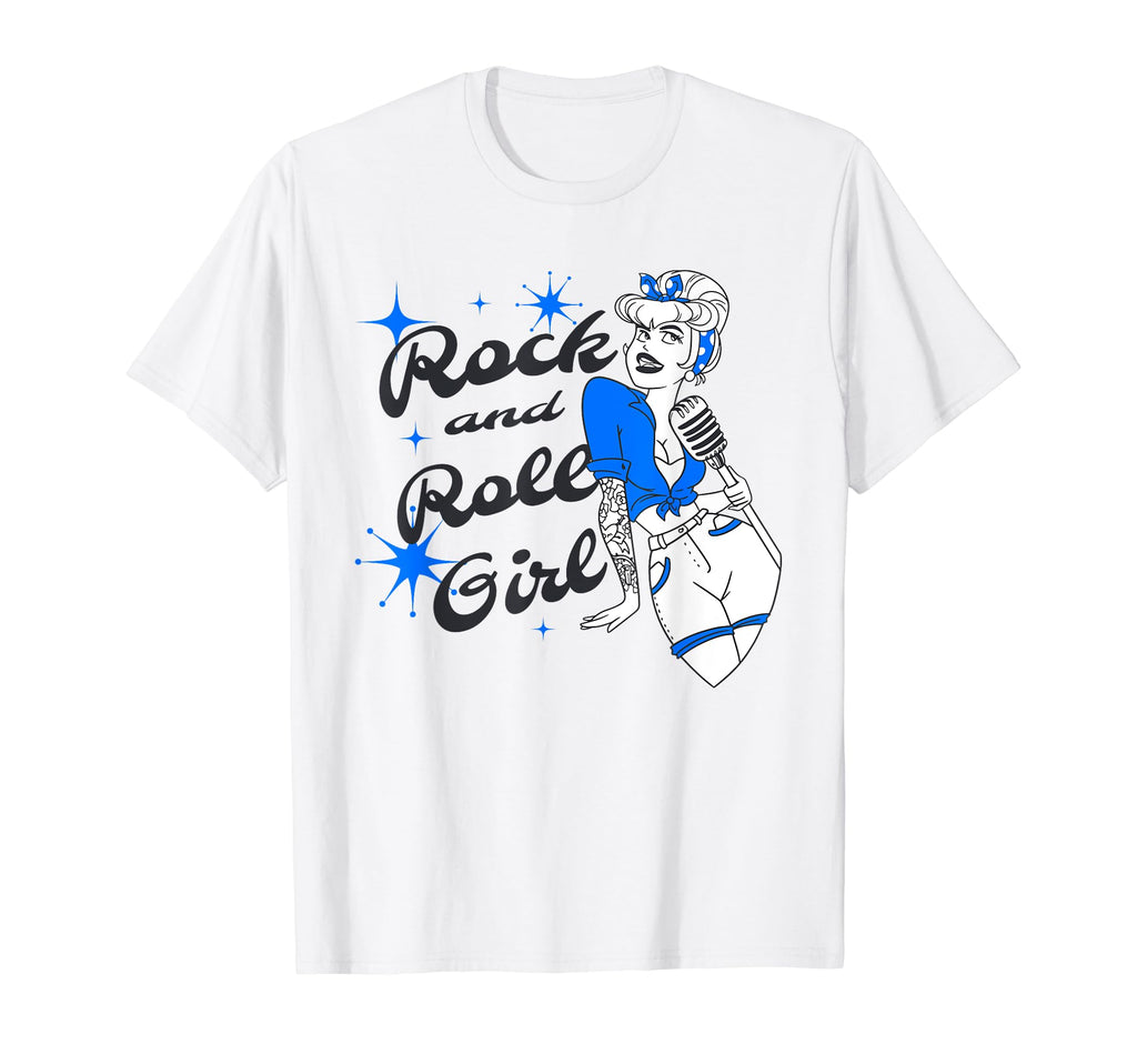 Blue Music Rock N Roll Singer T-Shirt - Fun Novelty Design for Adults - T-Shirt, Sweatshirt, Hoodie