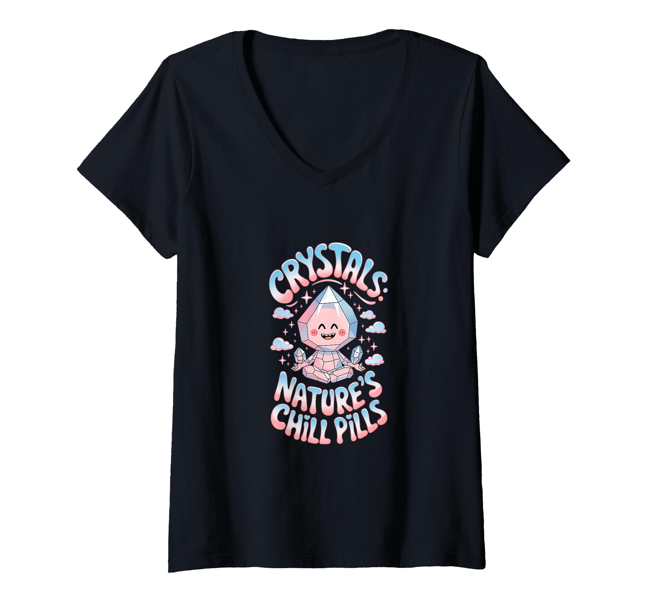 Womens Healing Stone Crystals Energy T-Shirt - Aesthetic Graphic Unisex - T-Shirt, Sweatshirt, Hoodie