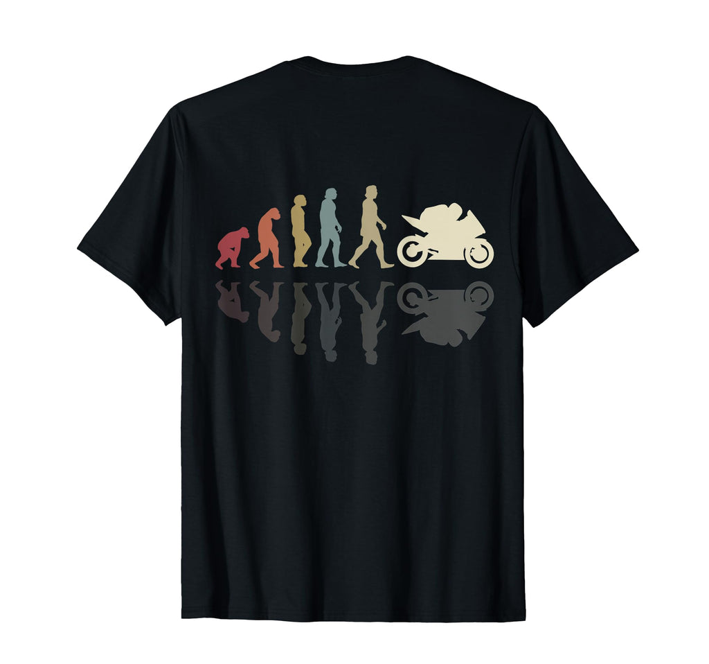 Motorcycle Evolution Human Biker T-Shirt - Graphic Print Men Women - T-Shirt, Sweatshirt, Hoodie