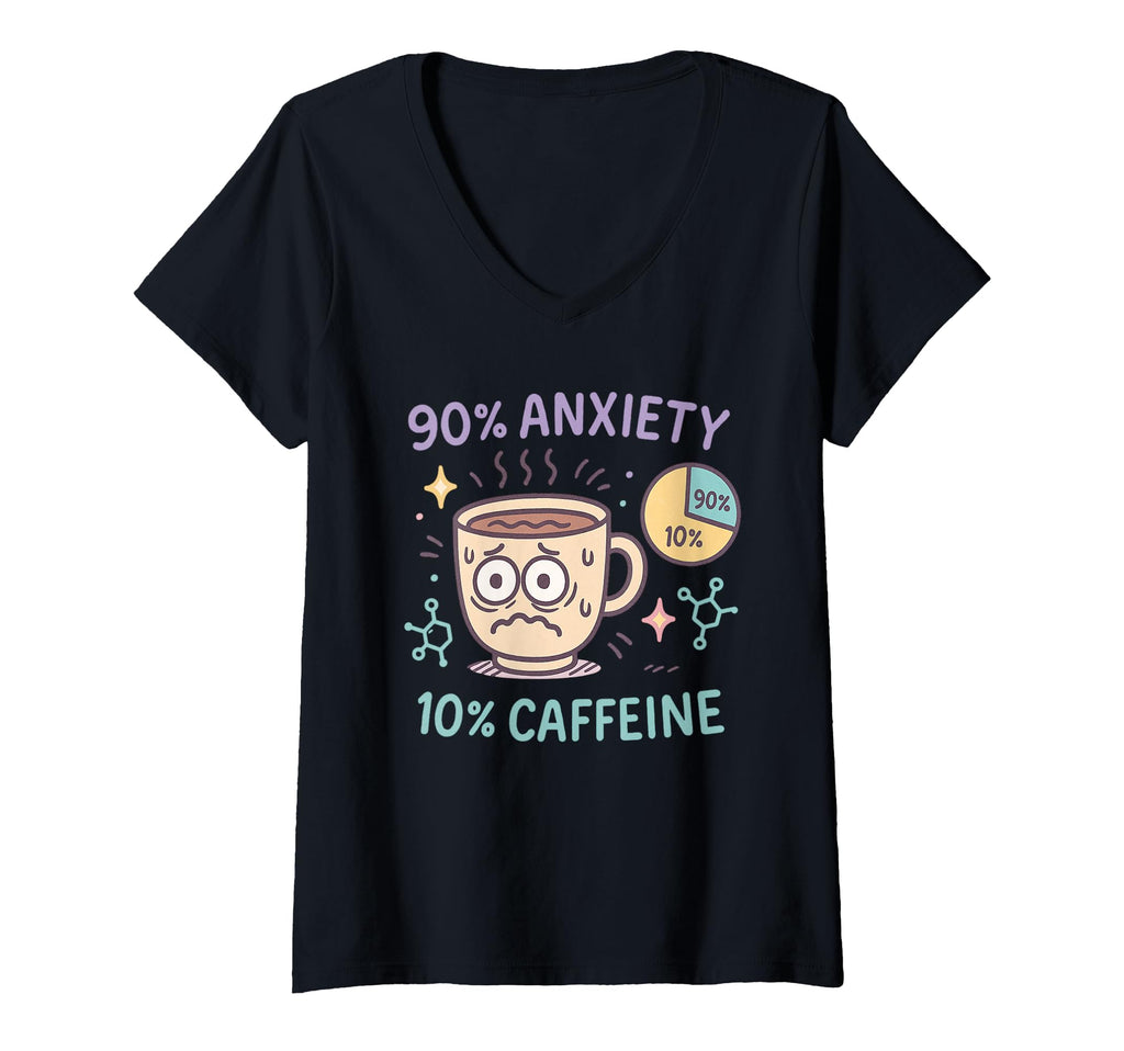 Womens Funny Coffee Cup Meme Caffeine T-Shirt - Novelty Apparel Men Women - T-Shirt, Sweatshirt, Hoodie