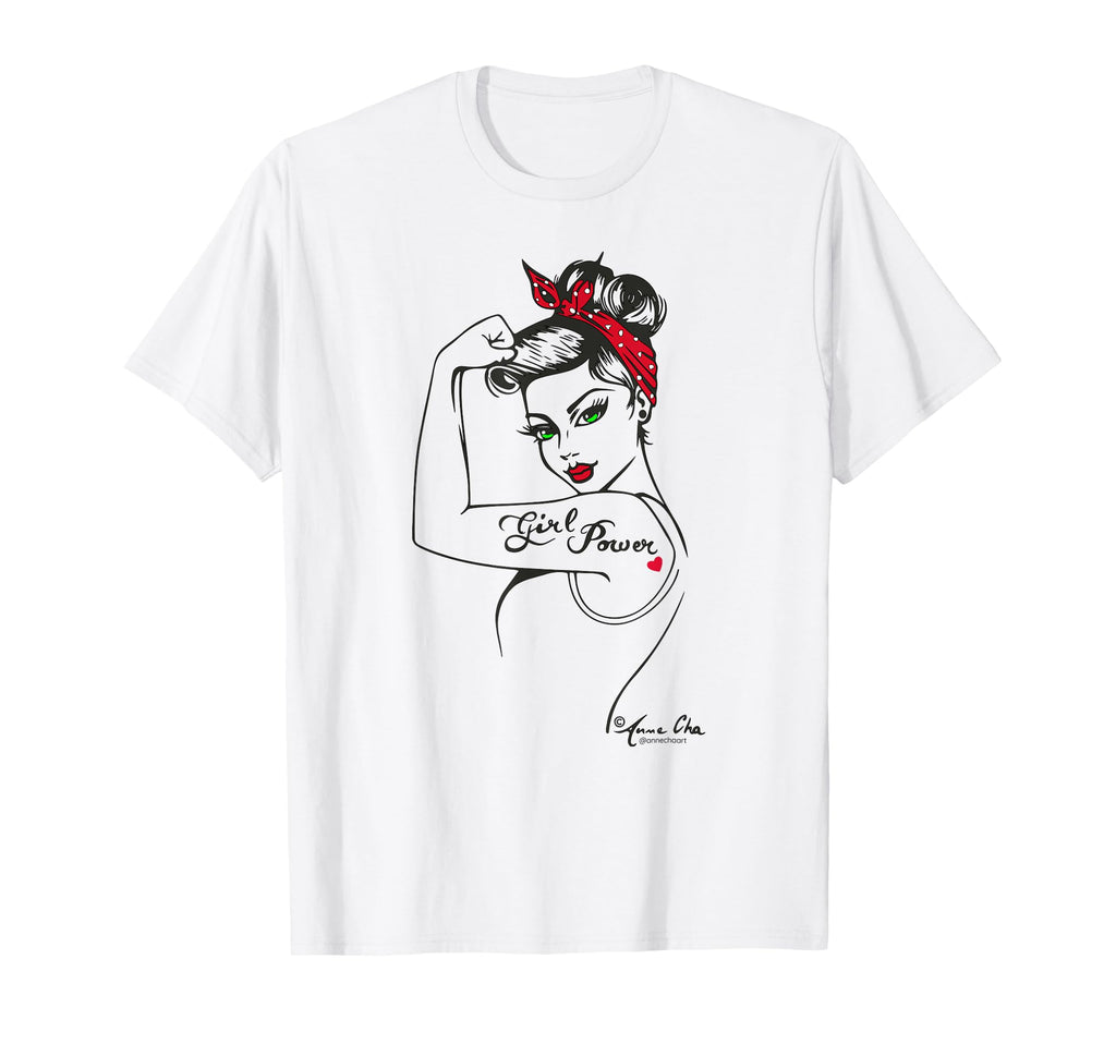 Power Modern Rosietheriveter Pinup T-Shirt - Casual Everyday Wear Unisex - T-Shirt, Sweatshirt, Hoodie