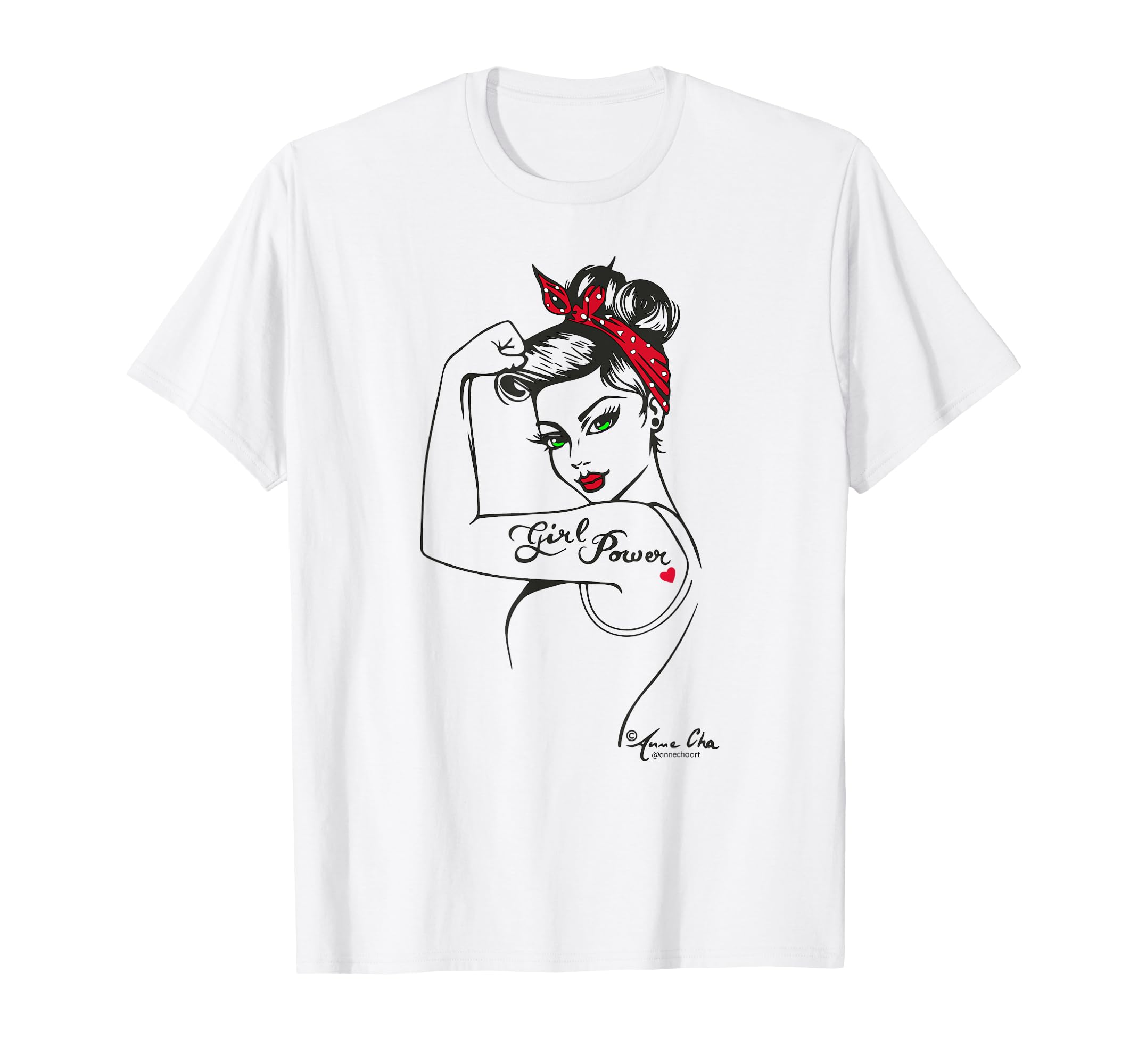 Power Modern Rosietheriveter Pinup T-Shirt - Casual Everyday Wear Unisex - T-Shirt, Sweatshirt, Hoodie
