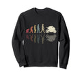 Motorcycle Evolution Shadow Sweatshirt - Fun Novelty Design Men Women - T-Shirt, Sweatshirt, Hoodie