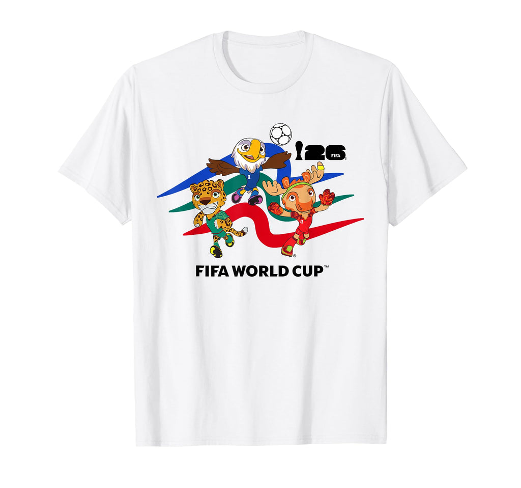 FIFA World CUP26 Host Country Mascots Action T-Shirt - T-Shirt, Sweatshirt, Hoodie