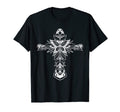 Sacred Cross Moth Goth Horror T-Shirt - Streetwear Style Men Women - T-Shirt, Sweatshirt, Hoodie