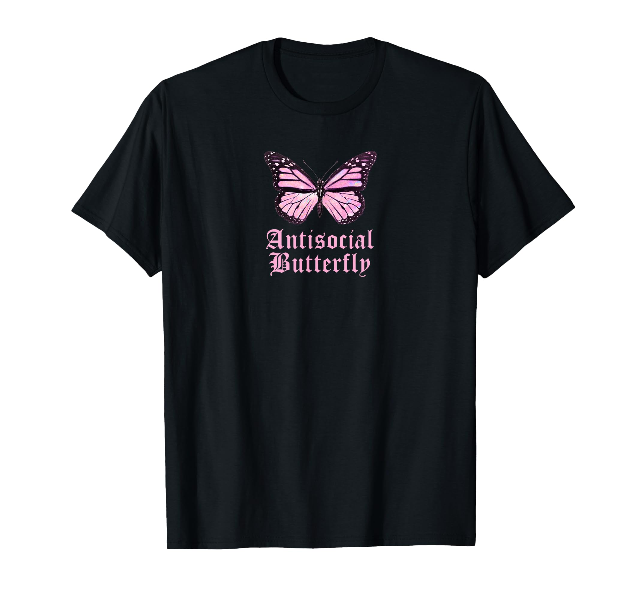 Antisocial Butterfly Y2K Butterfly T-Shirt - Fun Novelty Design Men Women - T-Shirt, Sweatshirt, Hoodie