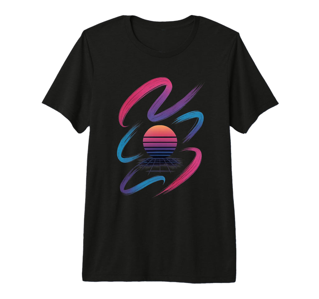 80S Synthwave Tri Blend T-Shirt - Trendy Graphic Men Women - T-Shirt, Sweatshirt, Hoodie