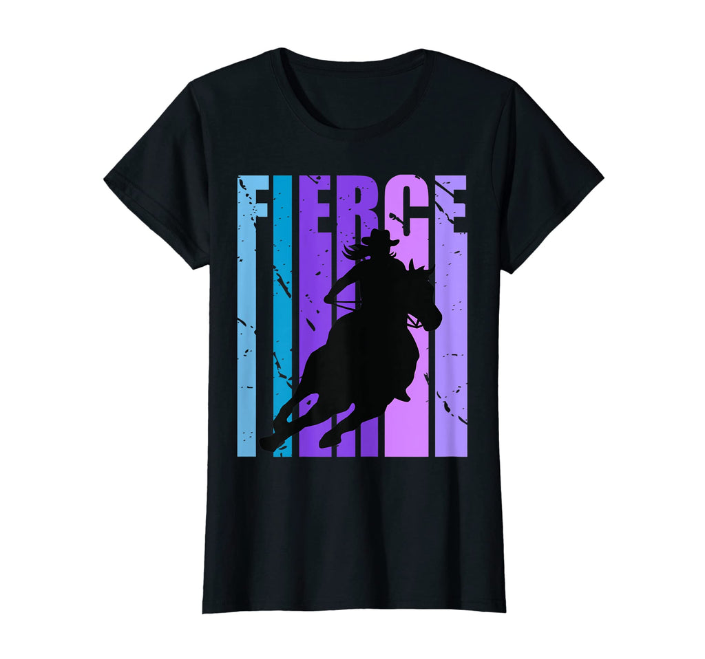 Barrel Racing Fierce Cowgirl Hat T-Shirt - Custom Art Print for Adults - T-Shirt, Sweatshirt, Hoodie