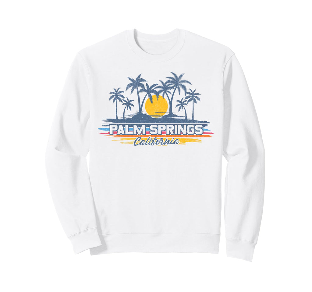 Palm Springs California Palm Sweatshirt - Minimalist Print for Adults - T-Shirt, Sweatshirt, Hoodie