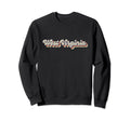 70S Hippie Usa State West Virginia Sweatshirt - Graphic Print for Adults - T-Shirt, Sweatshirt, Hoodie