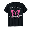 Anti Social Butterfly Funny Sarcastic T-Shirt - Unique Graphic Men Women - T-Shirt, Sweatshirt, Hoodie