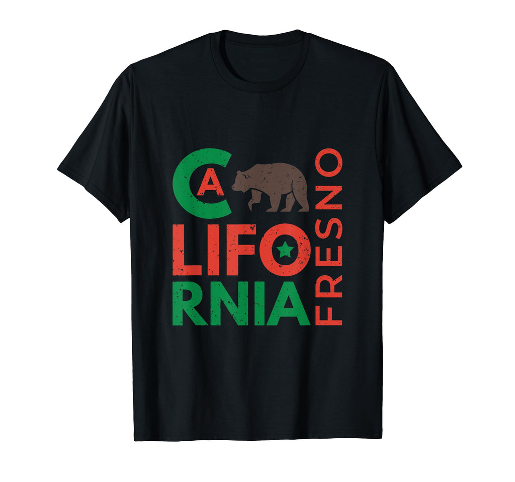 Grizzly Bear California Fresno T-Shirt - Trendy Graphic for Adults - T-Shirt, Sweatshirt, Hoodie