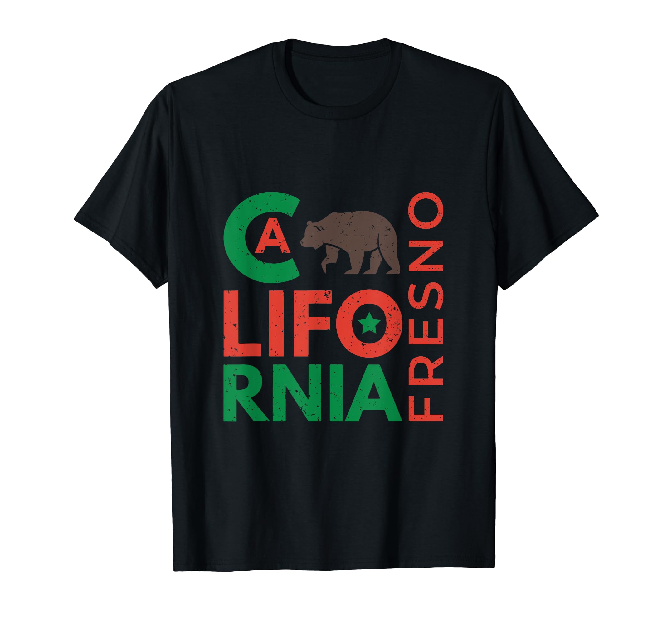 Grizzly Bear California Fresno T-Shirt - Trendy Graphic for Adults - T-Shirt, Sweatshirt, Hoodie