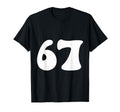 67 Groovy Number Minimal T-Shirt - Custom Art Print Men Women - T-Shirt, Sweatshirt, Hoodie