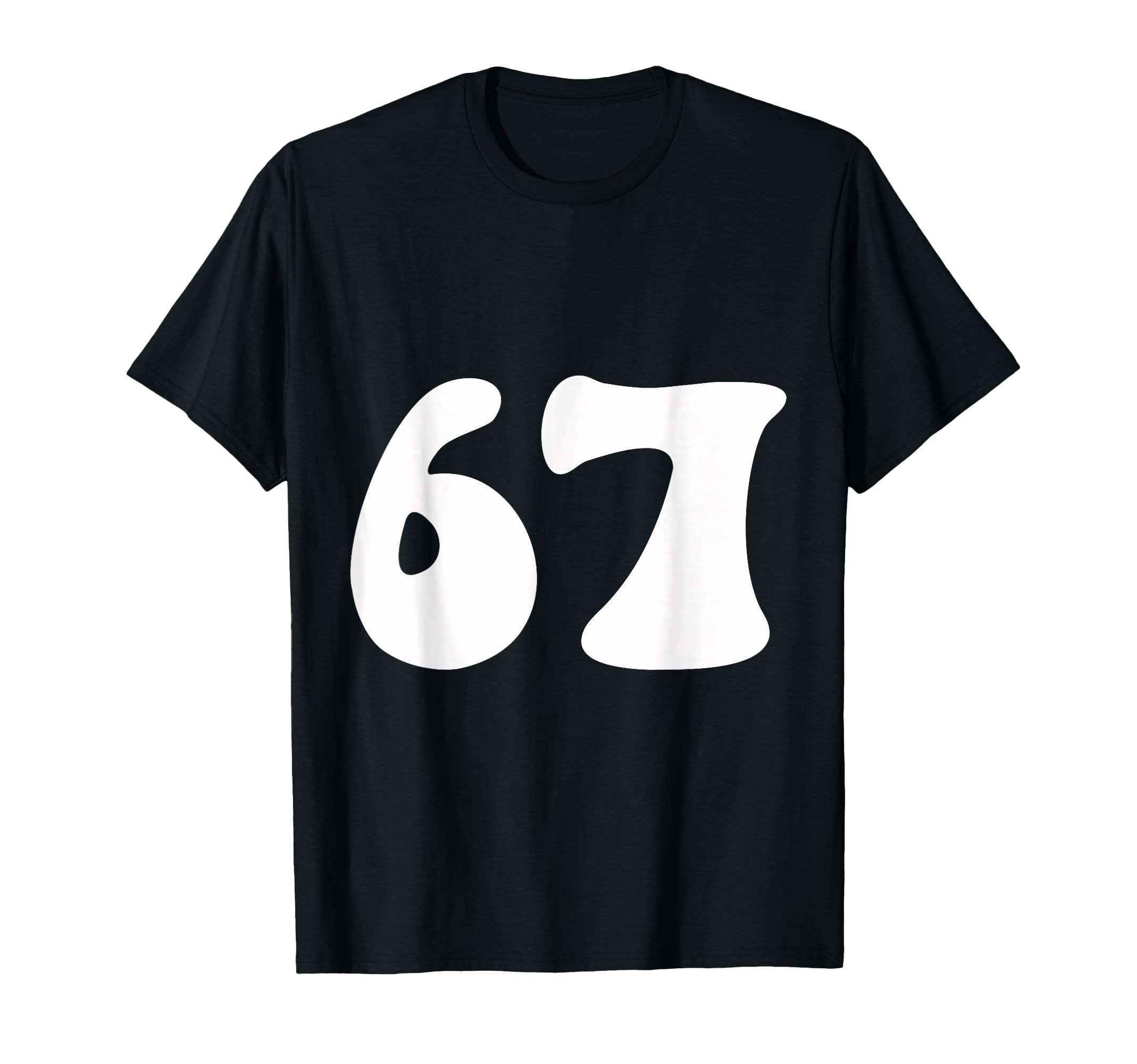 67 Groovy Number Minimal T-Shirt - Custom Art Print Men Women - T-Shirt, Sweatshirt, Hoodie