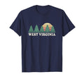 West Virginia Wv 70S T-Shirt - Minimalist Print Men Women - T-Shirt, Sweatshirt, Hoodie