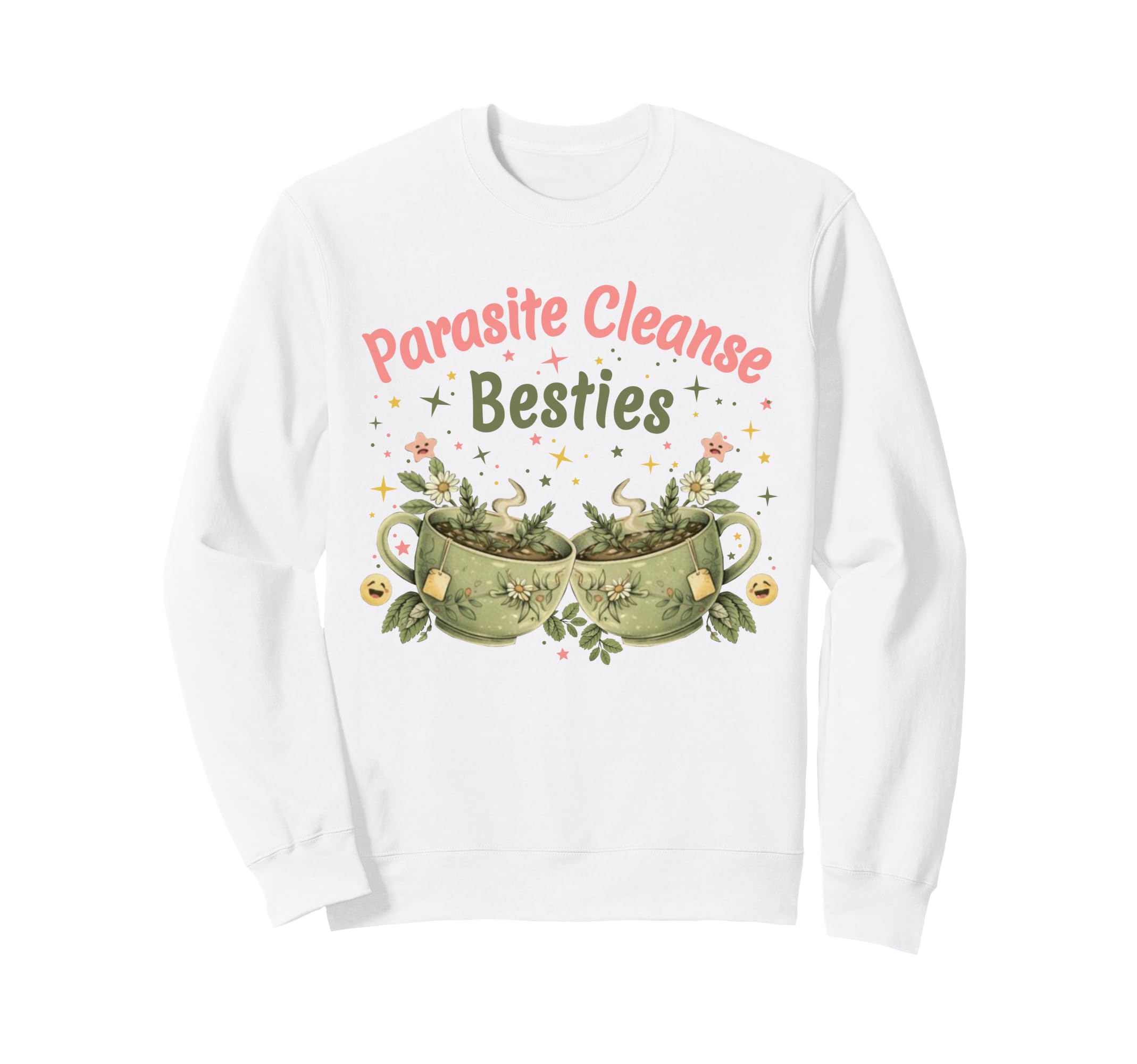 Funny Wellness Vibes Aesthetic Tea Sweatshirt - Graphic Print for Adults - T-Shirt, Sweatshirt, Hoodie