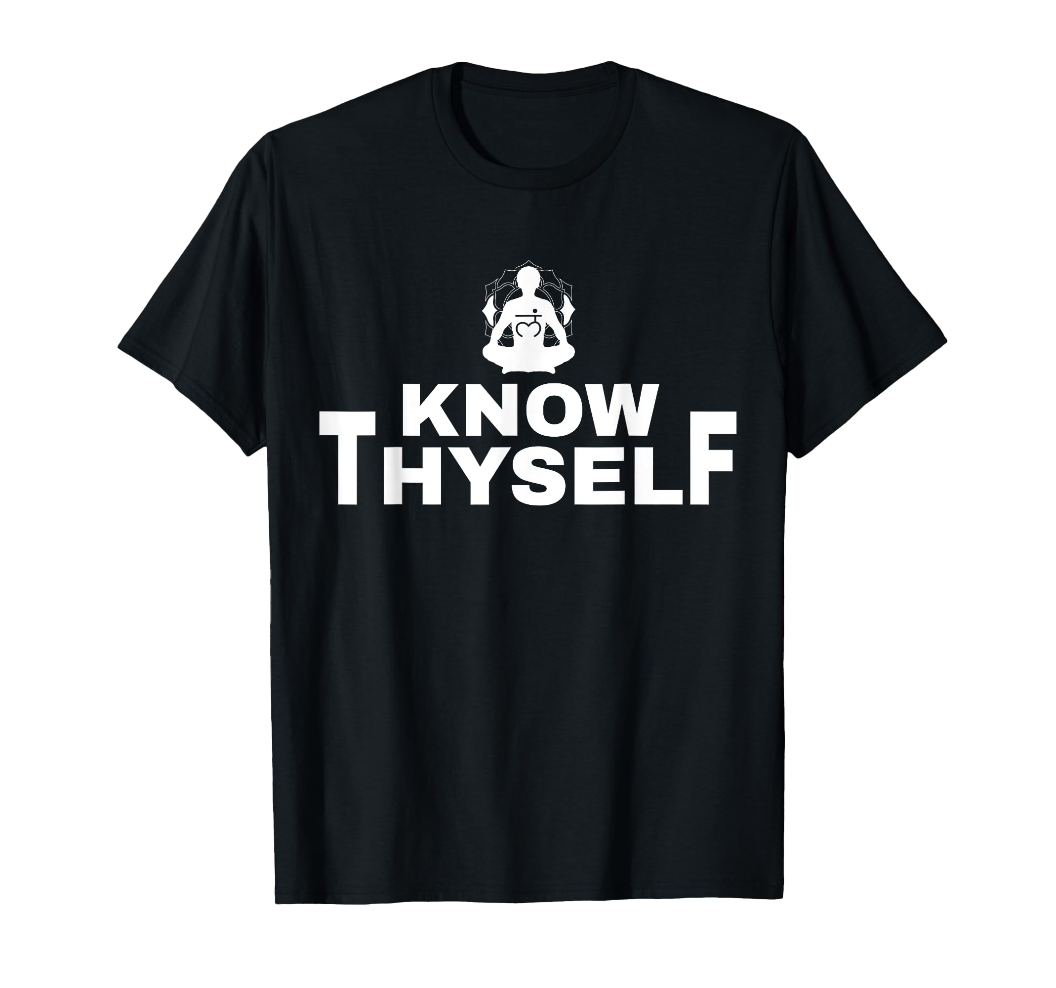 Know Thyself Symbol Yoga Mental Health T-Shirt - Aesthetic Graphic Unisex - T-Shirt, Sweatshirt, Hoodie