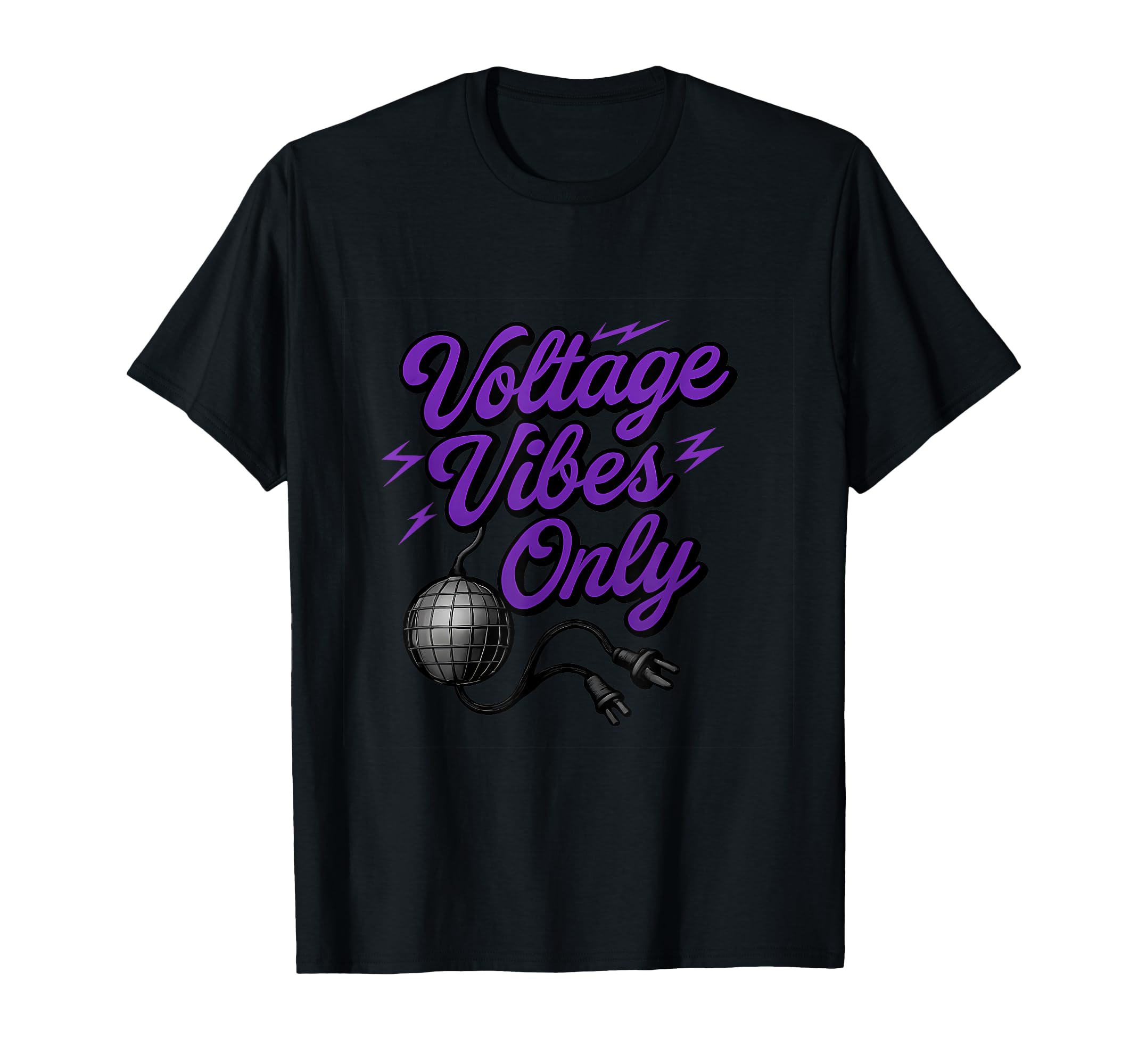 Voltage Vibes Only Electrician Pride T-Shirt - Unique Graphic Men Women - T-Shirt, Sweatshirt, Hoodie