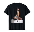 Pinup Bad Kitty Pinup Back T-Shirt - Minimalist Print for Adults - T-Shirt, Sweatshirt, Hoodie