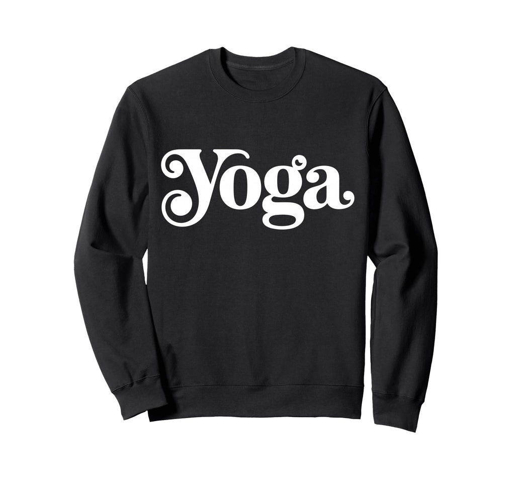 Word Yoga Groovy That Says Yoga Sweatshirt - Custom Art Print Men Women - T-Shirt, Sweatshirt, Hoodie