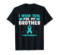 I Wear Teal My Brother Ptsdawareness T-Shirt - Novelty Apparel for Adults - T-Shirt, Sweatshirt, Hoodie