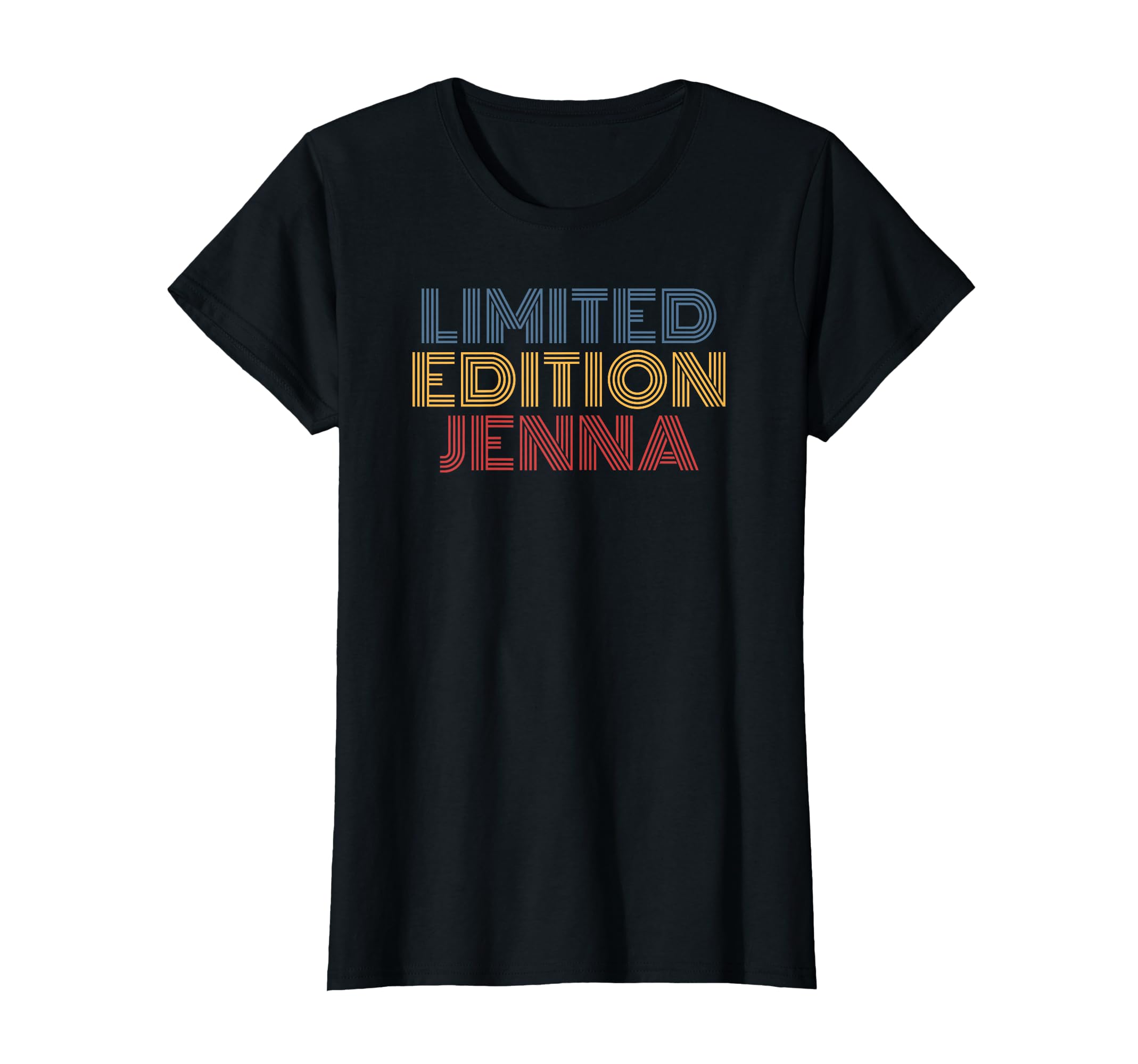 Jenna Rainbow Name Typography T-Shirt - Streetwear Style Men Women - T-Shirt, Sweatshirt, Hoodie